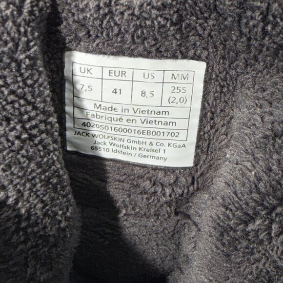 Jack Wolfskin Mens Texapore Nanuk Fleece Waterproof Mid Hiking Boots US Size 8.5 - Picture 8 of 11